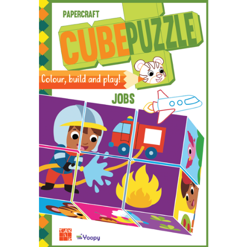 Papierové puzzle kocky - Povolania